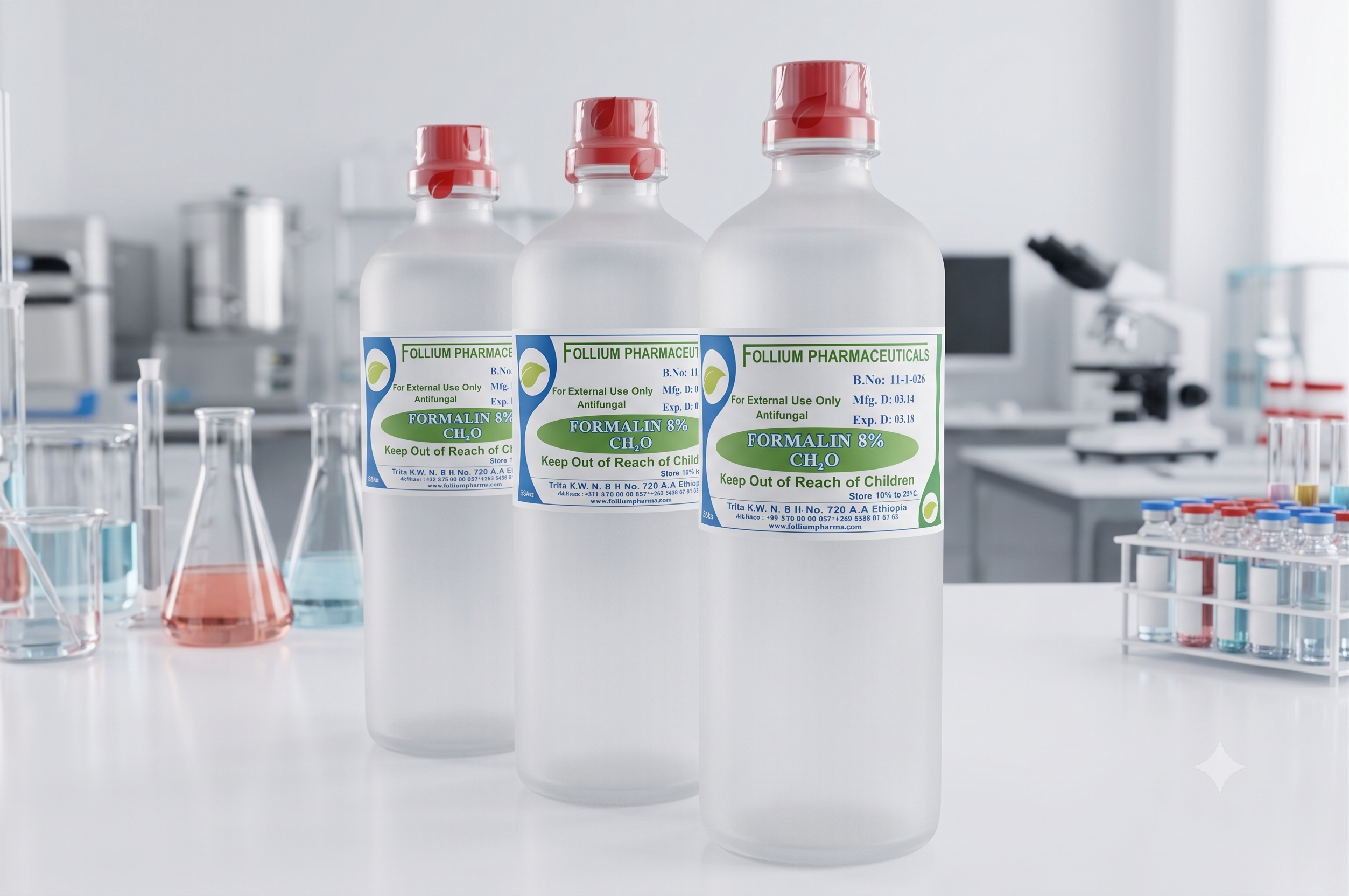 Follium Trading Plc green pharmaceutical product lineup